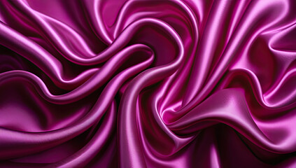 Obraz premium Swirling Purple Silk Background Image Luxurious Fabric Texture for Elegant Wallpaper