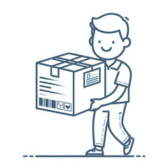 택배 일러스트