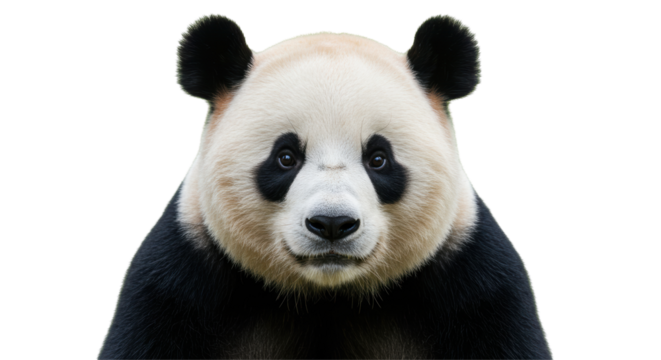 Isolated Panda Head