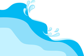 Blue Sea Water Corner