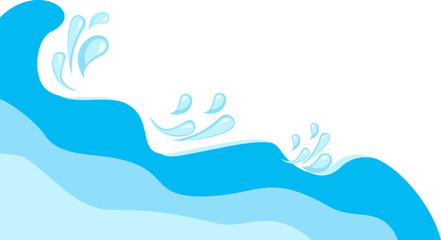 Blue Sea Water Corner