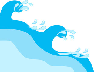 Blue Sea Water Corner