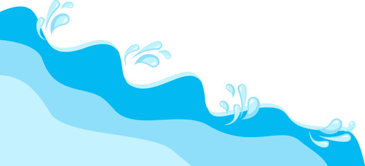 Blue Sea Water Corner