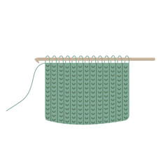 Tunisian crochet Handicraft Vector illustration