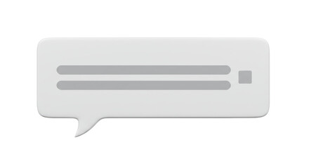 Isolated Speech Bubble