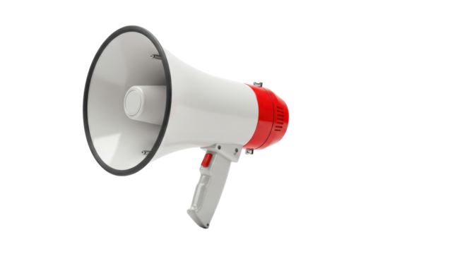 Isolated Megaphone