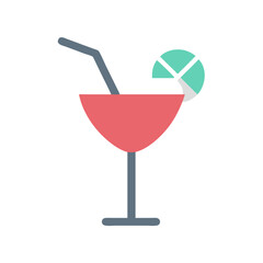 Elegant Cocktail Icon Vector Design