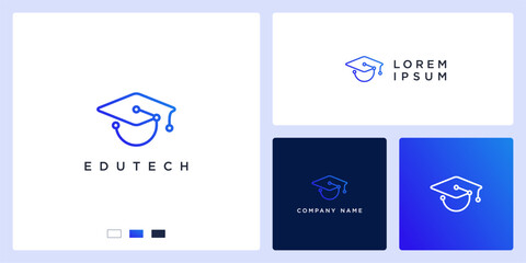 Education technology logo design template
