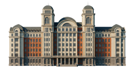 Isolated Ornate Budapest Building