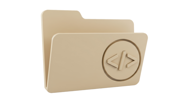 Isolated Code Folder Icon