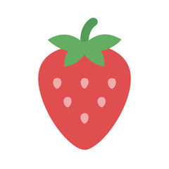 Obraz premium Strawberry Fruit Icon Vector Design