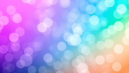 Fototapeta premium Vibrant Abstract Background With Bokeh Lights
