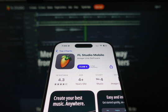 Kiel, SH, Germany, 9 Apr 2025: FL Studio Mobile: Revolutionizing Music Creation on Mobile Devices with User-Friendly Interface and Advanced Features