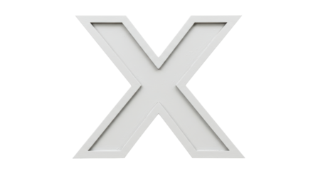 Isolated Letter X
