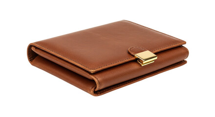 Isolated Brown leather wallet