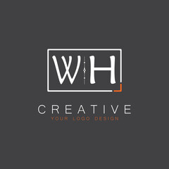 Fototapeta premium initial monogram logo for Creative with square style design.