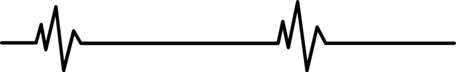 Heartbeat Line Vector Illustration