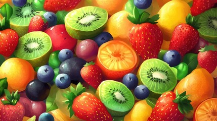 Obraz premium Healthy food background
