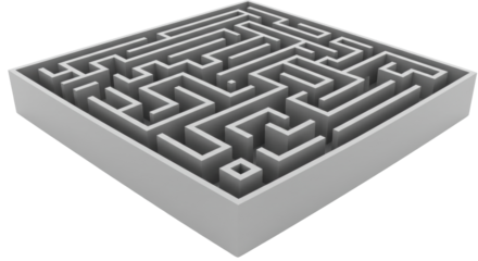 Isolated Gray Maze
