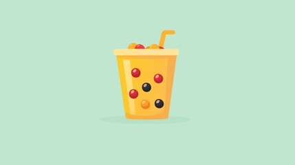 Colorful Drink in Disposable Cup (3)