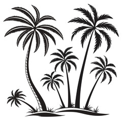 “Tree Silhouettes: Nature’s Shadows in Minimalist Beauty”