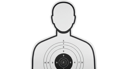 Isolated Paper Target