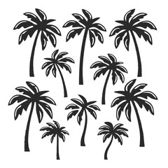 “Tree Silhouettes: Nature’s Shadows in Minimalist Beauty”