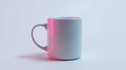 Fototapeta premium Steaming White Mug Illustration