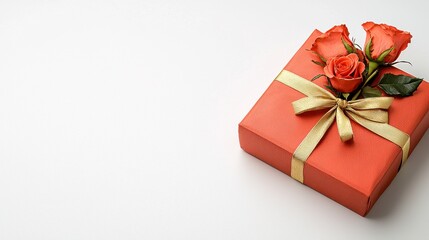 Obraz premium Roses and Gift Box Celebration