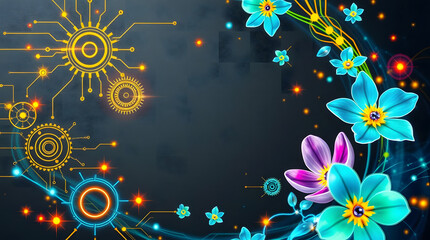 background with flowers
