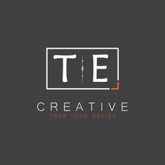 initial monogram logo for Creative with square style design.