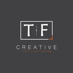 initial monogram logo for Creative with square style design.