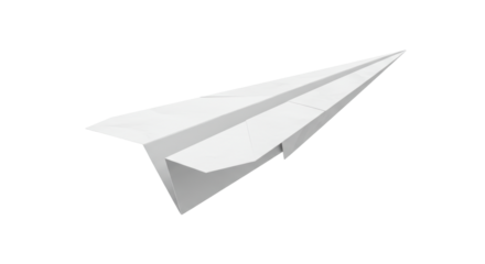 Isolated Paper Airplane