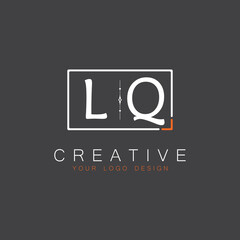 initial monogram logo for Creative with square style design.