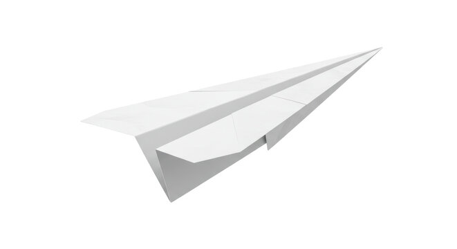 Isolated Paper Airplane