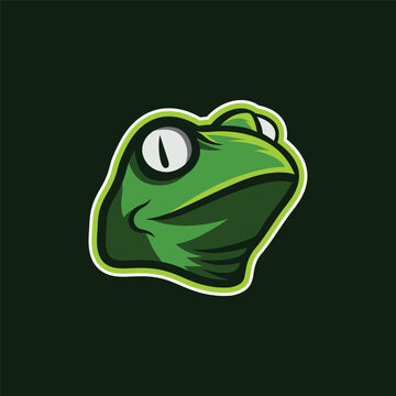 Frog mascot illustration for team logo, t-shirt design, etc.