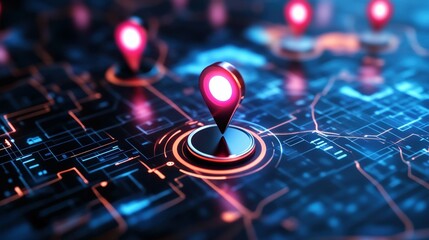 Multi-location business tracking store ratings across various cities on an interactive world map, strong digital presence concept