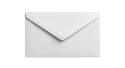 Isolated white envelope