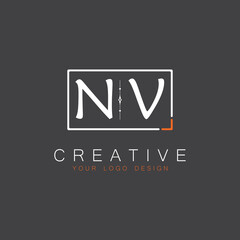 Fototapeta premium initial monogram logo for Creative with square style design.