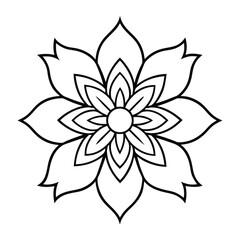 Decorative Mandala Design For Coloring Or Artistic Inspiration