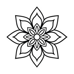 Decorative Mandala Design For Coloring Or Artistic Inspiration