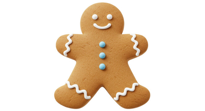Isolated Gingerbread Man