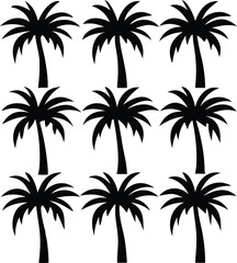 “Tree Silhouettes: Nature’s Shadows in Minimalist Beauty”