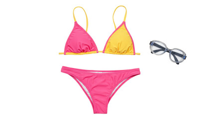 Isolated Bikini and Glasses