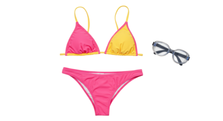 Isolated Bikini and Glasses