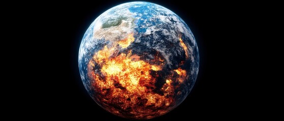 Fiery and Frozen Planet A Digital Depiction of Extreme Temperatures