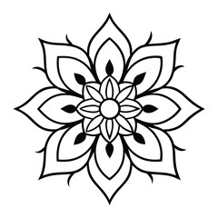 Decorative Mandala Design For Coloring Or Artistic Inspiration