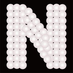 bubble or balloon shape forms the font.