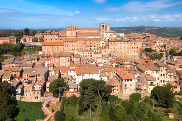 Obraz premium Historical Montepulciano hill town in Tuscany, Italy