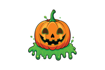 cartoon pumpkin illustration vector